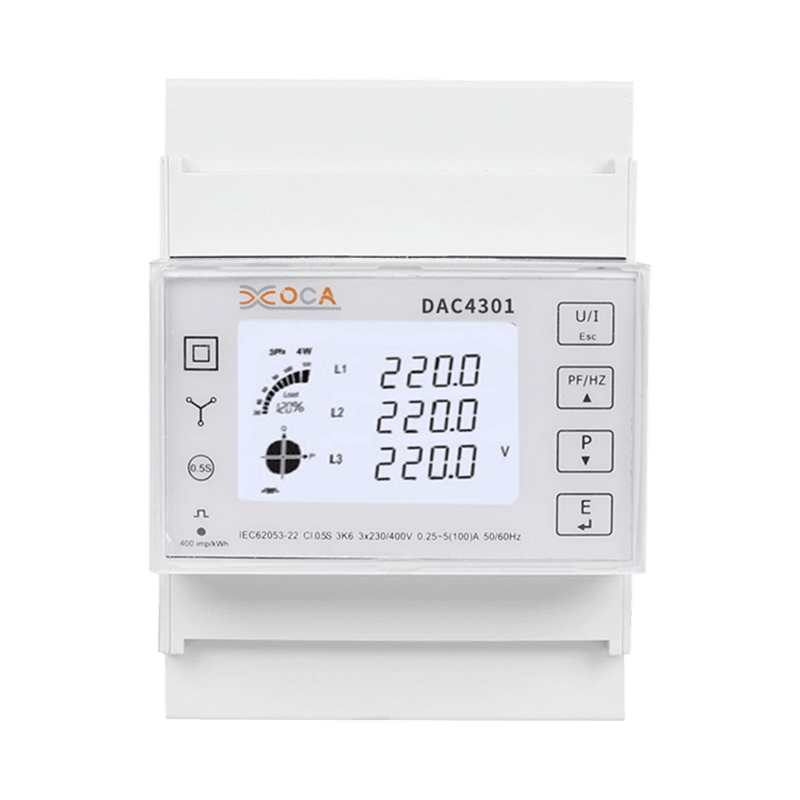 Dac4301 DIN lišta AC Multi-tarifný elektromer Modbus