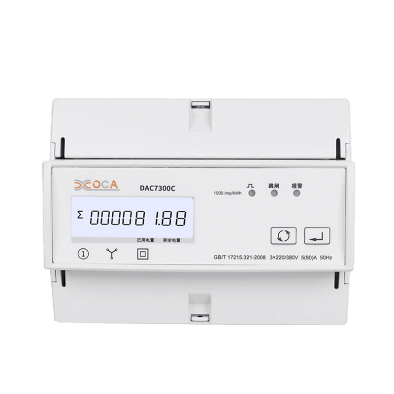 DAC7300C Elektromer s trojfázovým striedavým relé Modbus na DIN lištu