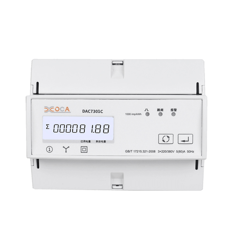 Dac7301C DIN lišta AC trojfázový Modbus elektromer