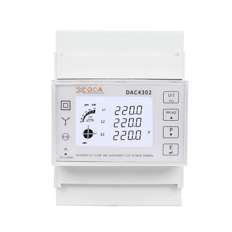 Dac4302 DIN lišta AC trojfázový 2t elektromer