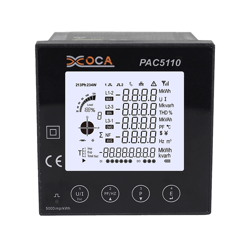 PAC5110 Trojfázový panelový RS485 Modbus digitálny merač elektrickej energie Powermeter