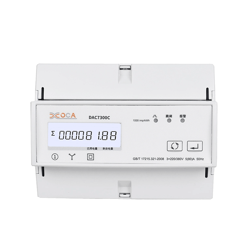 DAC7300C na DIN lištu trojfázový Modbus AC reléový merač elektrickej energie